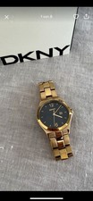 Damenuhr DONNA KARAN gold Armbanduhr Uhr Damen 