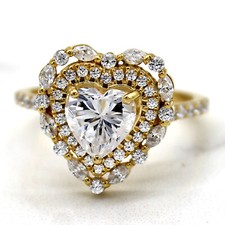 Herz Doppel Halo Künstlicher