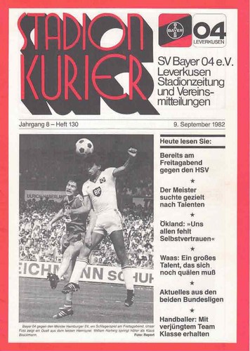 Fussball programmheft 82 - ,