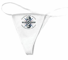 Damen String Tanga BARBER SHOP - FRISEUR FRISEUSE BART VOLLBART - FRISEURSALON