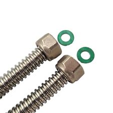 Vormontiert DN12 Edelstahlwellrohr 1/2" ÜM Wellrohr Solarleitung Solarrohr