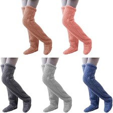 Plüsch Overknees Socken