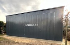 Blechgarage Halle 8x6x3,3m in