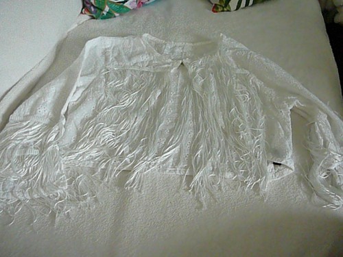 Shein kurzer fransenbolero - shein, gr