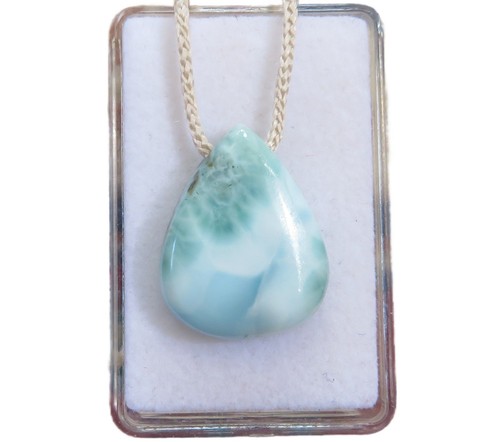 Larimar cabochon anhänger - larimar,