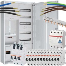 Einfamilienhaus Komplett-Zählerschrank 3-Punkt APZ FI 30mA/40A, 12x B16, SLS 50A