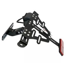 Motorrad Kennzeichenhalter Universal mit LED Beleuchtung KH5 gebraucht