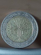 2 Euro Münze Liberte Egalite