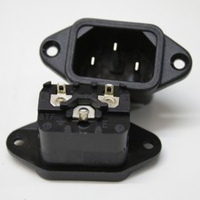 Kautt & Bux STF77 Kaltgeräte Steckdose C14 Stecker Buchse 3 Polig 10A