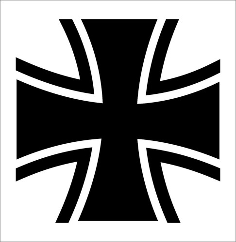 Eisernes kreuz vinyl aufkleber - eisernes,