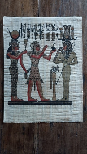 Auf papyrus eine szene - papyrus,