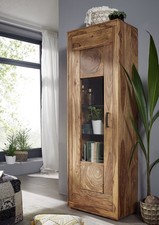 Vitrine 66x201cm Massivholz