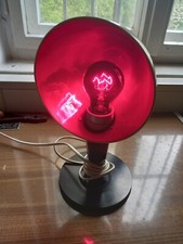 Alte Tischlampe Rotlichtlampe PGH Elektro Medizin Leipzig aus DDR-Zeiten