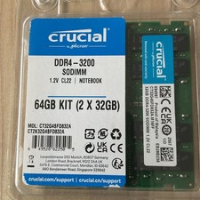 Crucial RAM 64GB (2x32GB) Kit DDR4 3200MHz SODIMM grün