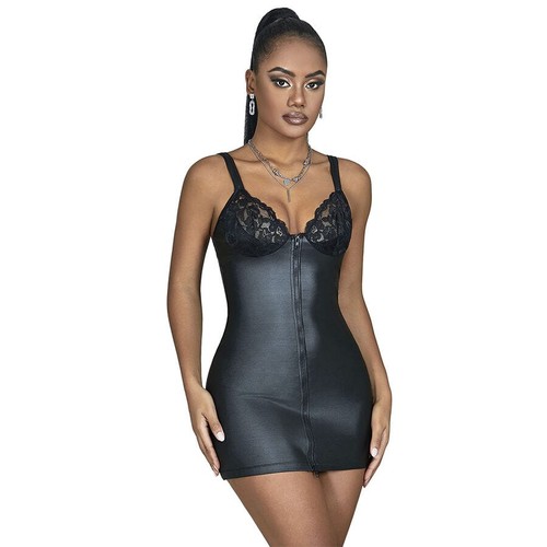 Kleid lederkleid mit - kleid,