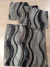 Kissenbezug Kissenhüllen 4er Set Glänzend Schwarz Grau Silber Neu