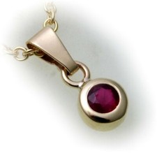 Damen Anhänger Rubin echt