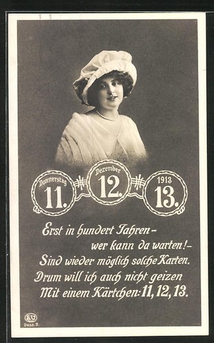 Kurioses datum 1913 - kurioses, 11.12.1913,