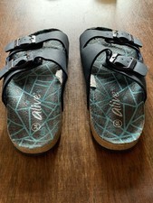 Pantoletten Größe 34 Blau