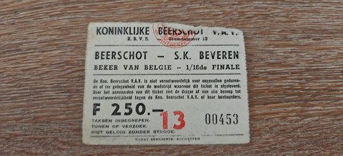 Ticket 1977 beerschot - beerschot, vs