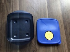 TUPPERWARE I43 WARM-UP BEHÄLTER 600 ML Blau MIKROWELLEN-BEHÄLTER