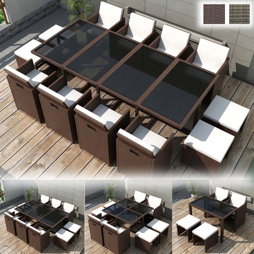 Poly rattan sitzgarnitur - poly,