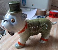 Figurenflasche Schnapsflasche Porzellanflasche Keramikflasche Flasche Hund