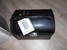 Schmuckkasten schwarz Lederoptik mit 2 schlüsel