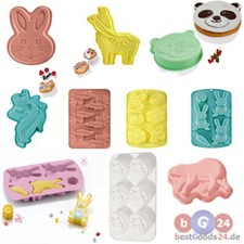 SILIKON BACKFORM Motive Osterhase Hase panda kreativ backen vielseitig