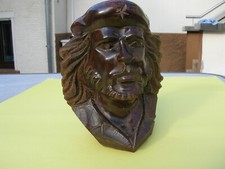 Holz Büste Mann Figur Selten Speicherfund Deko Holzbüste Kult