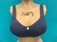 petite fleur Baumwoll - BH ohne Bügel blau Gr. 80 C NEU (2619)