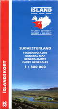 Islandskort  4-teiliges Kartenset für GANZ Island   1 : 300 000  2018/19
