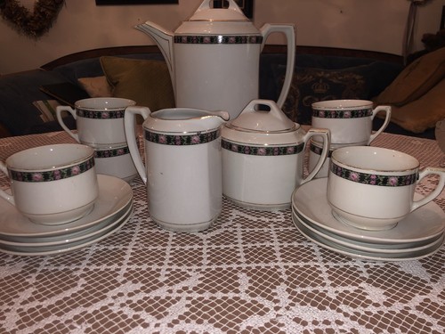 Antikes kaffeeservice mit - kaffeeservice,