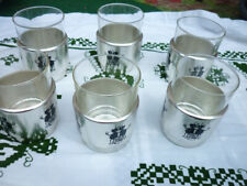 DDR 6 Teegläser Jenaer Glas Schott & Gen Jena Tee Glas Saft Glas Teufel Motive