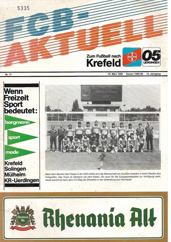 1985 bayer 05 uerdingen - bayer,