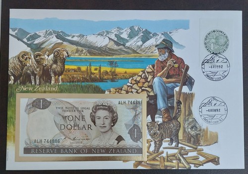 Banknotenbrief neuseeland 1 - -,