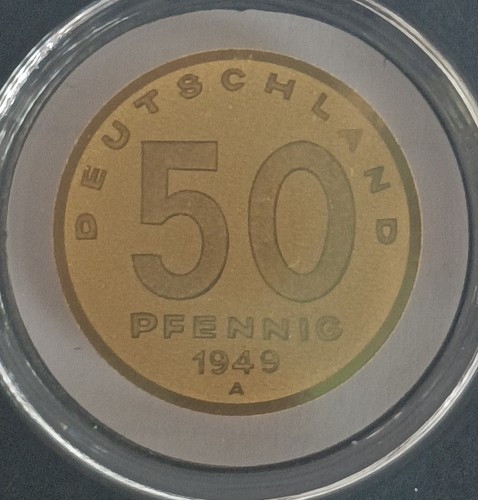 Goldmünze pfennig ddr 1949 - 50,