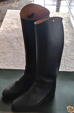 Lederreitstiefel Petrie Größe 5 / 49 / 37  schwarzes Glattleder wenig getragen