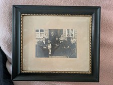 Antik  Gründerzeit Bilderrahmen  mit Familienfoto für 29 x 24 cm