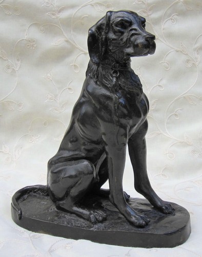 Jagdhund bronze jugendstil - bronze,