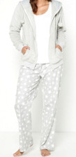 Neu 3-teiliges Damen-Pyjama-Set mit Kapuzenstern Lounge-Set grau