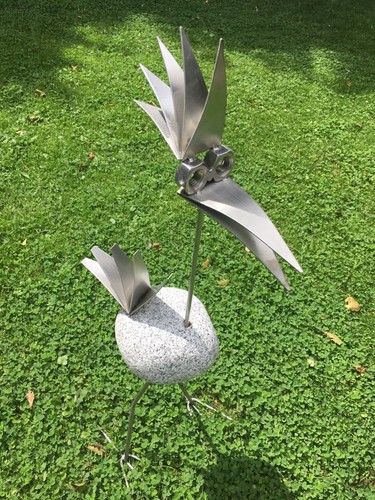 Edelstahlvogel granitvogel - edelstahlvogel,