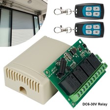 4-Kanal 200M DC 12V Wireless Funk Fernbedienung Schalter 2 Sender + Empfänger