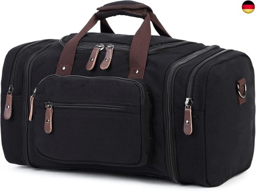 Duffle bag canvas - bag, leder