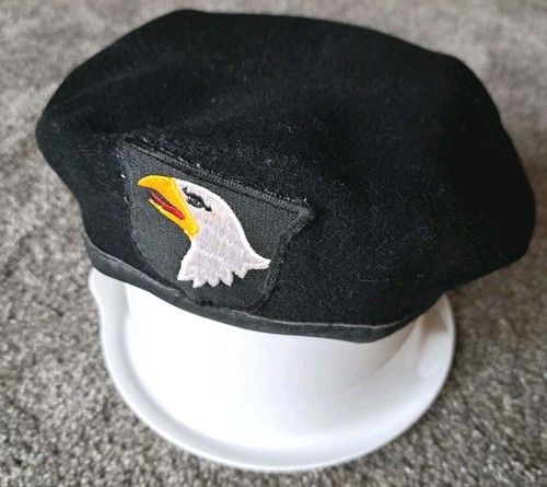 Barett schwarz mit adlerkopf - schwarz,