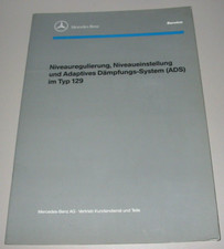 Werkstatthandbuch Mercedes R 129 SL Niveauregulierung Niveaueinstellung ADS Buch