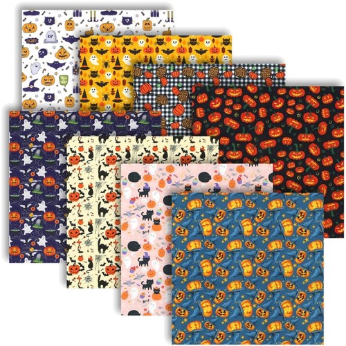 Halloween stoffe set - set,, 8