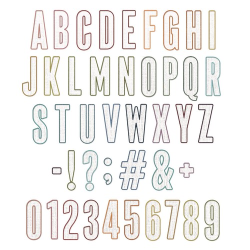 Sizzix alphanumeric bulletin - sizzix,