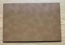 Schuhsohlen-Platte Gummi-Sohlen-Platte ca. 20x30 cm 4mm schwarz mit Finish braun