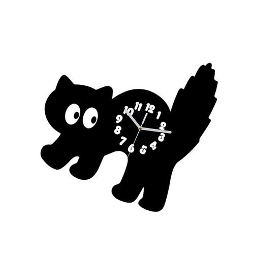 Wanduhr mit katzenmotiv zum - mit,
